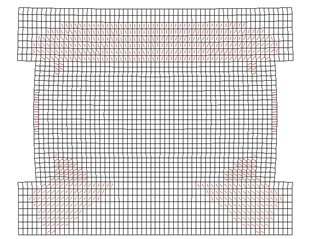 Crack pattern for AAR-affected shear wall